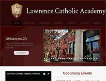 Tablet Screenshot of lawrencecatholicacademy.net